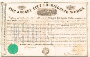 Jersey City Locomotive Works (Uncanceled)